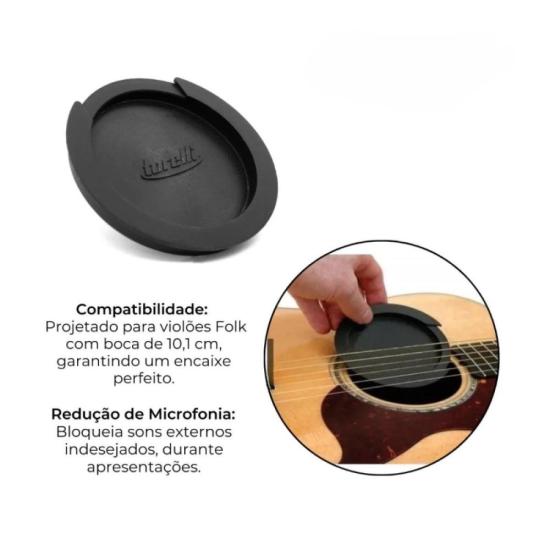 Redutor de Microfonia para Violão Folk TA026 TORELLI por 49,00 à vista no boleto/pix ou parcele em até 1x sem juros. Compre na loja Mundomax!