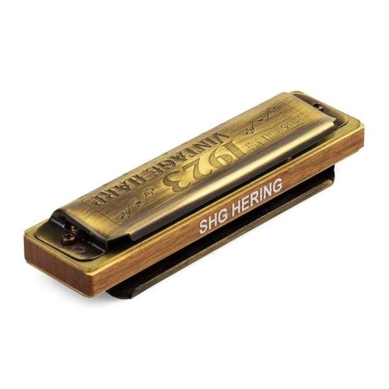 Gaita Hering Vintage Harp Diatônica Ré por 299,00 à vista no boleto/pix ou parcele em até 10x sem juros. Compre na loja Mundomax!