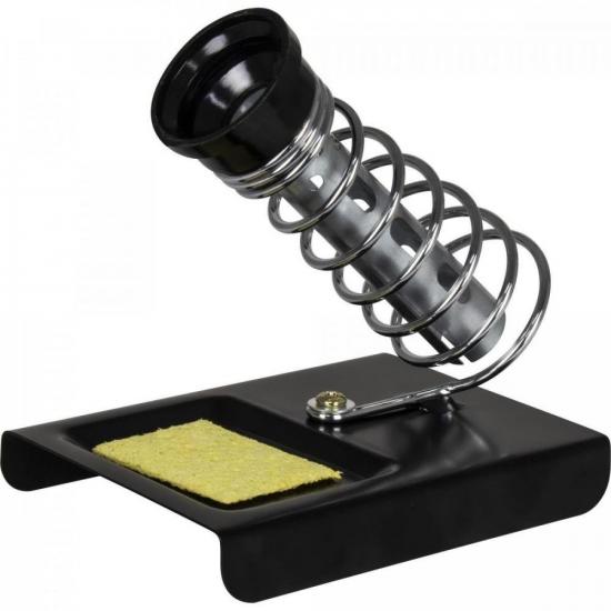 Suporte para Ferro de Solda com Mola e Esponja GENÉRICO por 24,99 à vista no boleto/pix ou parcele em até 1x sem juros. Compre na loja Mundomax!