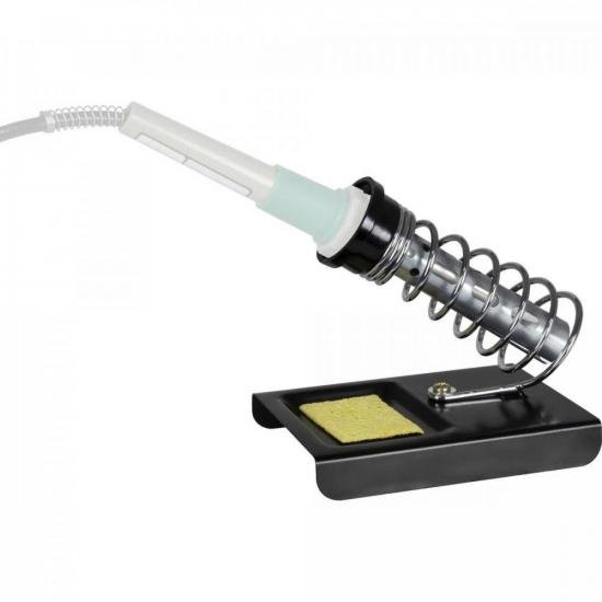 Suporte para Ferro de Solda com Mola e Esponja GENÉRICO por 24,99 à vista no boleto/pix ou parcele em até 1x sem juros. Compre na loja Mundomax!