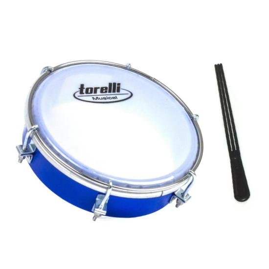 Tamborim Injetado TORELLI TT407 Azul por 79,99 à vista no boleto/pix ou parcele em até 3x sem juros. Compre na loja Mundomax!