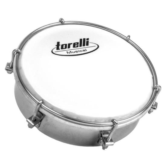 Tamborim de Aço TORELLI TT414 Cromado por 99,99 à vista no boleto/pix ou parcele em até 3x sem juros. Compre na loja Mundomax!