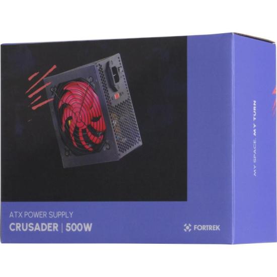 Fonte Gamer ATX Fortrek Crusader 500W Preta por 161,18 à vista no boleto/pix ou parcele em até 6x sem juros. Compre na loja Fortrek!