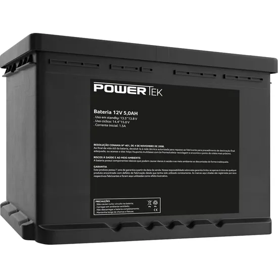Bateria Selada 12V 5Ah EN010 Powertek (77035)