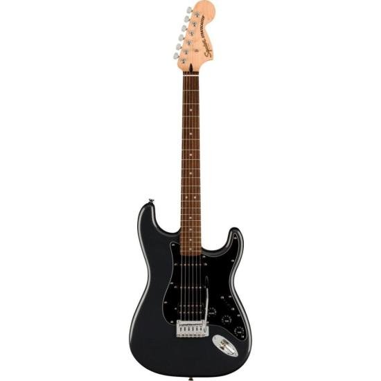 Kit Guitarra Squier Stratocaster Affinity HSS Charcoal Frost
