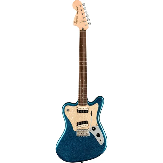 Guitarra Squier Paranormal Super Sonic Blue Sparkle por 3.699,99 à vista no boleto/pix ou parcele em até 12x sem juros. Compre na loja Mundomax!