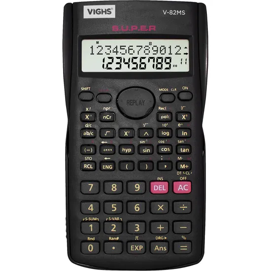Calculadora Cientifica Vighs V-82MS Preta por 31,99 à vista no boleto/pix ou parcele em até 1x sem juros. Compre na loja Mundomax!
