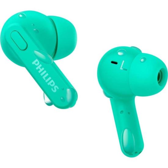 Fone de Ouvido Philips TAT2206GR/00 Bluetooth True Wireles Verde por 244,00 à vista no boleto/pix ou parcele em até 9x sem juros. Compre na loja Mundomax!