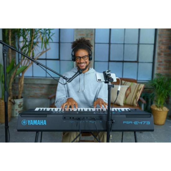 Teclado Yamaha PSR-E473 Portátil por 2.776,00 à vista no boleto/pix ou parcele em até 12x sem juros. Compre na loja Mundomax!