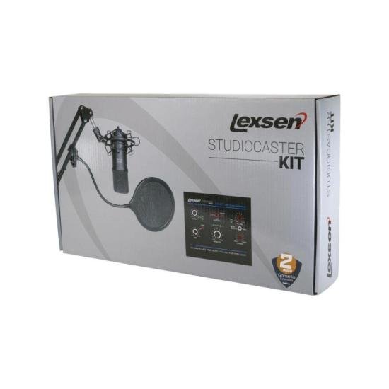 Kit Interface + Microfone Condensador LEXSEN Studio Caster por 998,00 à vista no boleto/pix ou parcele em até 10x sem juros. Compre na loja Mundomax!
