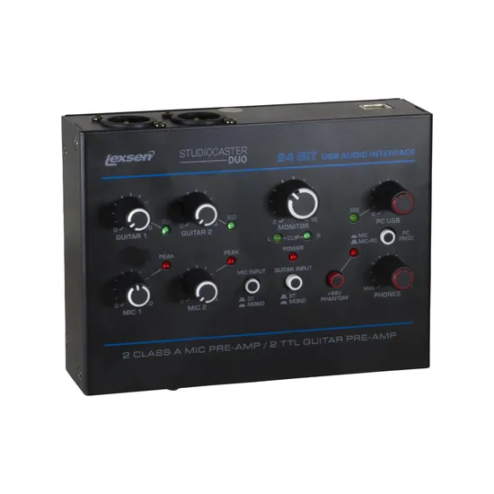 Mixer Lexsen Studiocaster Duo Com 4 Canais E Interface USB (77216)