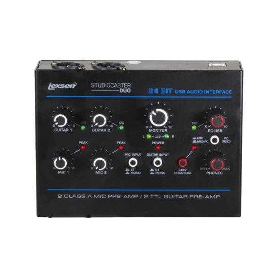 Mixer Lexsen Studiocaster Duo Com 4 Canais E Interface USB por 732,00 à vista no boleto/pix ou parcele em até 10x sem juros. Compre na loja Mundomax!