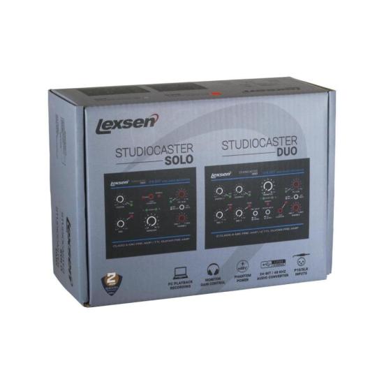 Mixer Lexsen Studiocaster Duo Com 4 Canais E Interface USB por 732,00 à vista no boleto/pix ou parcele em até 10x sem juros. Compre na loja Mundomax!