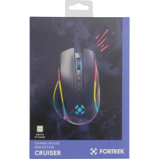 Mouse Gamer Fortrek Cruiser New Edition 12000 Dpi RGB Preto por 85,91 à vista no boleto/pix ou parcele em até 3x sem juros. Compre na loja Fortrek!