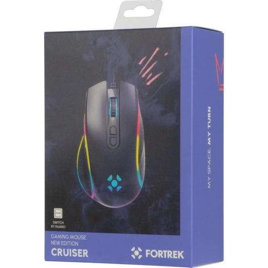 Mouse Gamer Fortrek Cruiser New Edition 12000 Dpi RGB Preto por 85,91 à vista no boleto/pix ou parcele em até 3x sem juros. Compre na loja Fortrek!