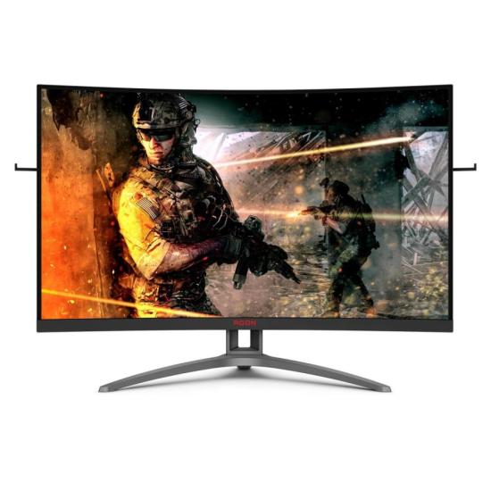 Monitor 31.5\" Curvo Full HD 165HZ AGON AOC por 2.846,90 à vista no boleto/pix ou parcele em até 12x sem juros. Compre na loja Mundomax!