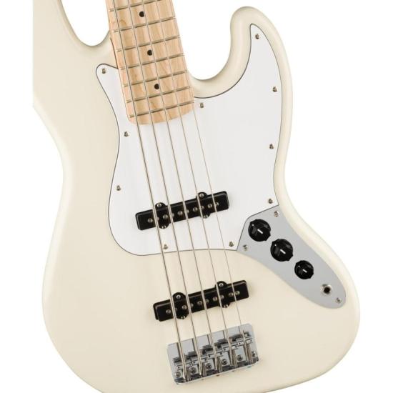 Contrabaixo SQUIER Affinity Jazz Bass V Olympic White por 4.028,99 à vista no boleto/pix ou parcele em até 12x sem juros. Compre na loja Mundomax!