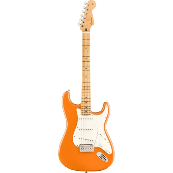 Guitarra Fender Stratocaster MN Player Laranja por 7.440,90 à vista no boleto/pix ou parcele em até 12x sem juros. Compre na loja Mundomax!