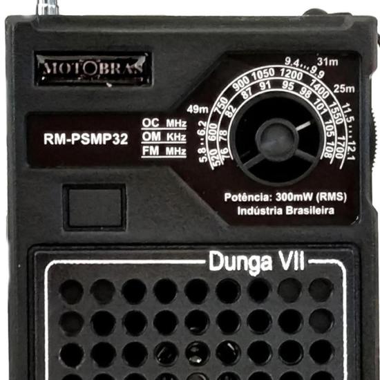 Rádio Portátil Motobras RM-PSMP32 Preto por 179,00 à vista no boleto/pix ou parcele em até 7x sem juros. Compre na loja Mundomax!