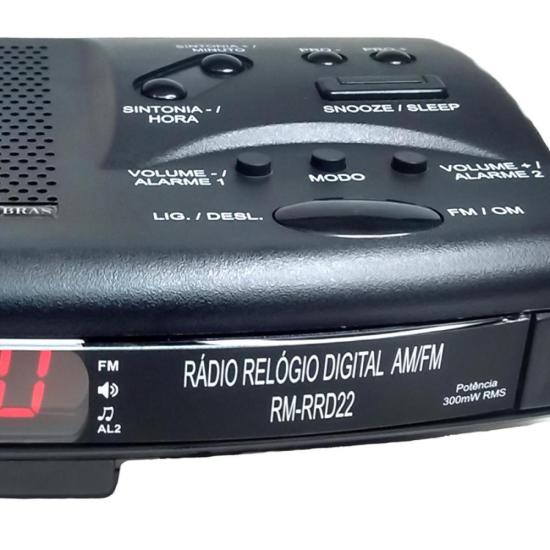Rádio Relógio Digital Motobras RM-RRD22 por 199,00 à vista no boleto/pix ou parcele em até 7x sem juros. Compre na loja Mundomax!