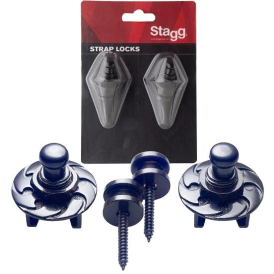 Strap Lock STAGG SSL1 BK por 68,90 à vista no boleto/pix ou parcele em até 2x sem juros. Compre na loja Mundomax!