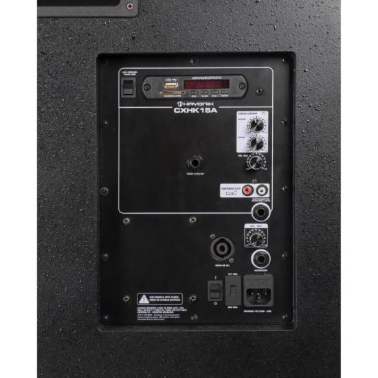 Caixa de Som Amplificada HAYONIK CX-HK15A por 1.599,00 à vista no boleto/pix ou parcele em até 12x sem juros. Compre na loja Mundomax!