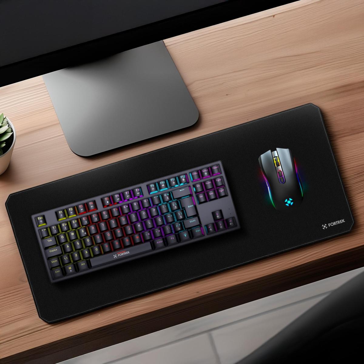 Mouse Pad Gamer Fortrek Speed MPG103 (800x300mm) Vermelho - Fortrek