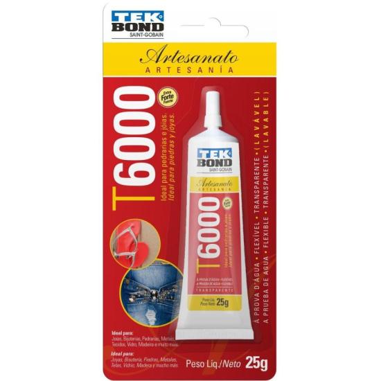 Cola Permanente p/ Artesanato Tekbond T6000 25g - Caixa Fechada por 161,99 à vista no boleto/pix ou parcele em até 6x sem juros. Compre na loja Mundomax!