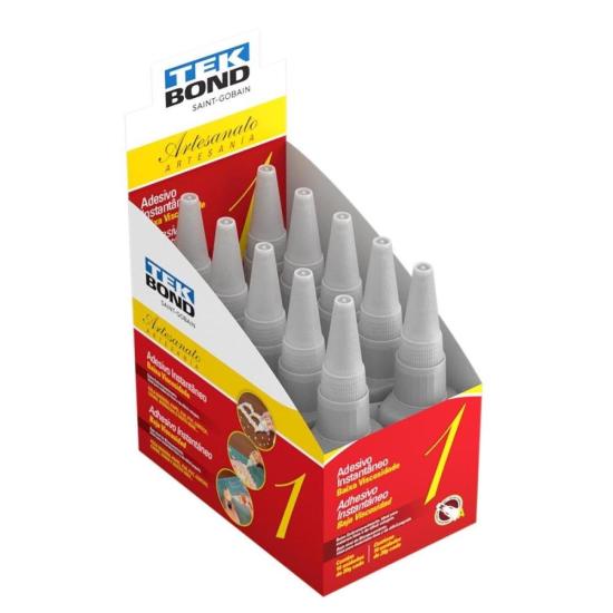 Adesivo Instantâneo Para Artesanato Nº1 20g (C/10) Tekbond por 97,99 à vista no boleto/pix ou parcele em até 3x sem juros. Compre na loja Mundomax!