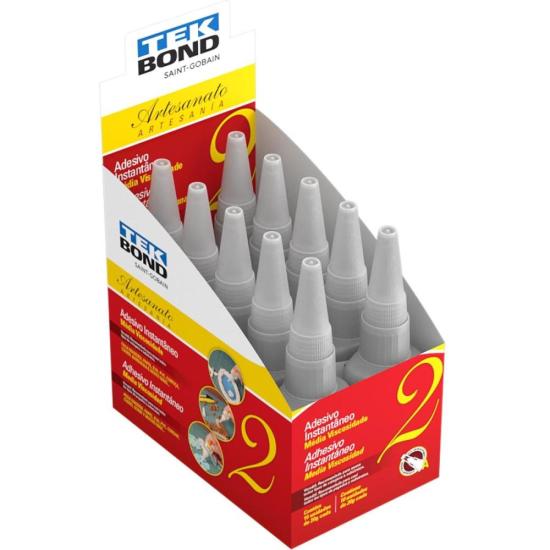 Adesivo Instantâneo Para Artesanato N°2 (C/10) Tekbond por 100,99 à vista no boleto/pix ou parcele em até 4x sem juros. Compre na loja Mundomax!