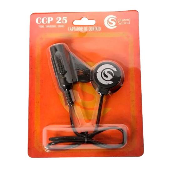 Captador Clip de contato Passivo CCP-25 Preto Custom Sound por 113,99 à vista no boleto/pix ou parcele em até 4x sem juros. Compre na loja Mundomax!