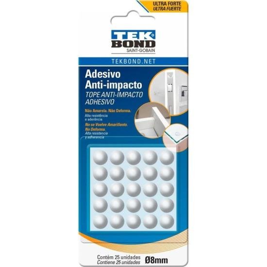 Adesivo Anti-impacto Gota 8mm c/25 TEKBOND (77659)