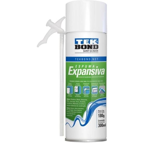 Espuma Expansiva PU Tekbond 300ml - Caixa Fechada por 234,99 à vista no boleto/pix ou parcele em até 9x sem juros. Compre na loja Mundomax!