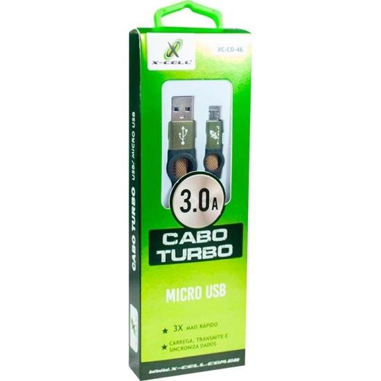 Cabo Turbo Micro USB 3.0 XC-CD-46 1m Flex por 16,99 à vista no boleto/pix ou parcele em até 1x sem juros. Compre na loja Mundomax!