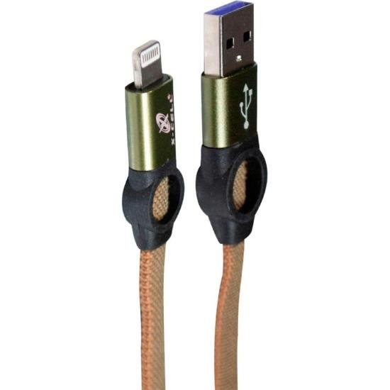 Cabo de Dados Turbo USB Lightning 2.0A 8 Pinos 1m Verde Flex por 16,99 à vista no boleto/pix ou parcele em até 1x sem juros. Compre na loja Mundomax!
