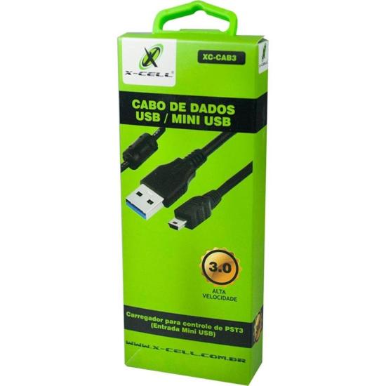 Cabo Carregador Mini USB Para PS3 1.8m Flex por 15,99 à vista no boleto/pix ou parcele em até 1x sem juros. Compre na loja Mundomax!