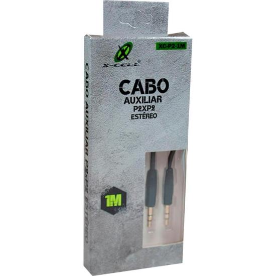 Cabo Auxiliar P2 x P2 1m Vermelho Flex por 9,00 à vista no boleto/pix ou parcele em até 1x sem juros. Compre na loja Mundomax!