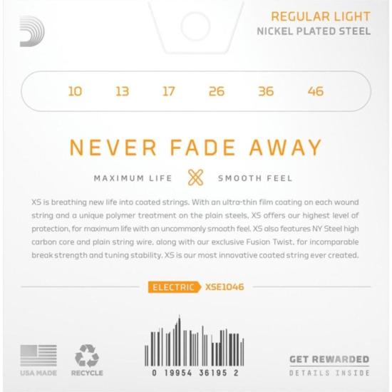 Encordoamento Guitarra Revestido .010-.046 XS Nickel XSE1046 D\