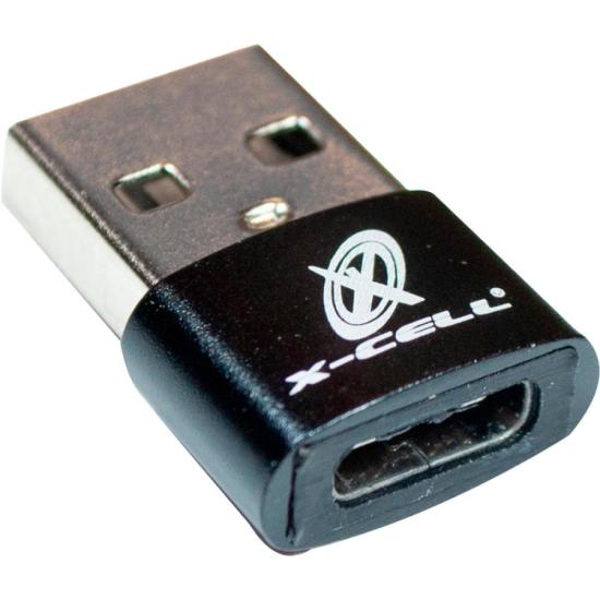 Adaptador USB Macho Para Tipo C Fêmea X-Cell por 12,99 à vista no boleto/pix ou parcele em até 1x sem juros. Compre na loja Mundomax!