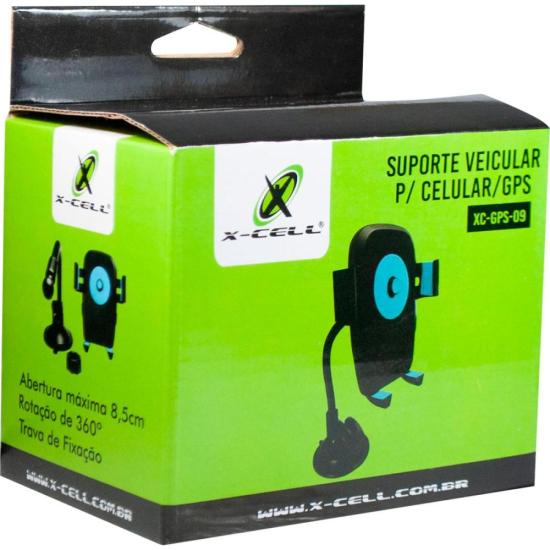 Suporte Veicular Para Celular XC-GPS-9 X-Cell por 32,99 à vista no boleto/pix ou parcele em até 1x sem juros. Compre na loja Mundomax!