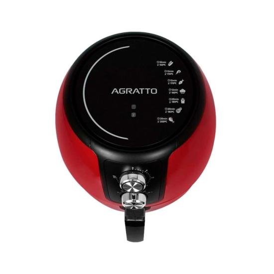 Fritadeira Elétrica Air Fryer Agratto Supremma 3,6L Vermelha 127v por 439,99 à vista no boleto/pix ou parcele em até 10x sem juros. Compre na loja Mundomax!