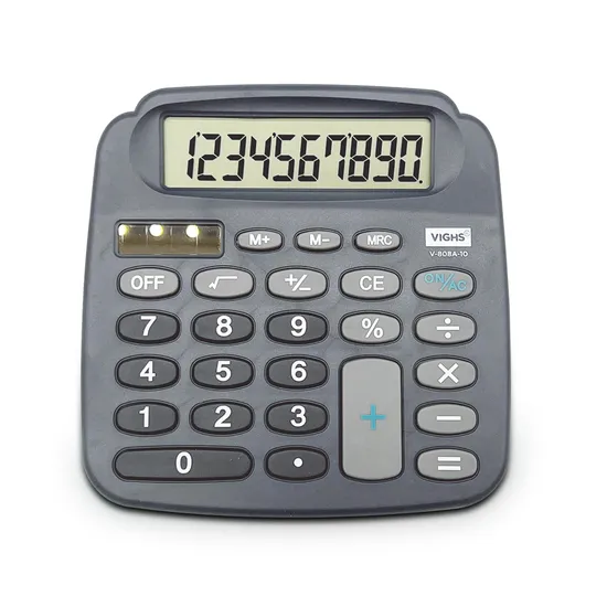 Calculadora de Mesa Vighs V-808A-10 10 Dígitos por 31,99 à vista no boleto/pix ou parcele em até 1x sem juros. Compre na loja Mundomax!