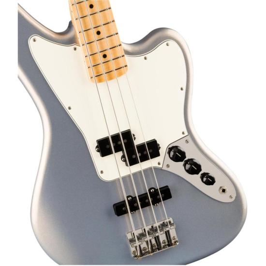 Contrabaixo Fender Player Jaguar Silver por 7.299,99 à vista no boleto/pix ou parcele em até 12x sem juros. Compre na loja Mundomax!
