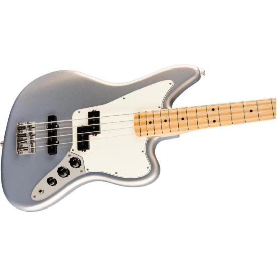 Contrabaixo Fender Player Jaguar Silver por 7.299,99 à vista no boleto/pix ou parcele em até 12x sem juros. Compre na loja Mundomax!