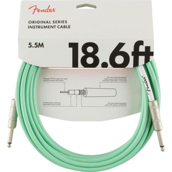 Cabo para Instrumento Fender Original Series 5,5m Seafoam Green por 160,00 à vista no boleto/pix ou parcele em até 6x sem juros. Compre na loja Mundomax!