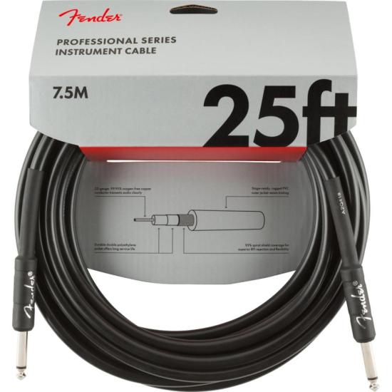 Cabo para Instrumento Fender Professional 7,5m Preto por 159,99 à vista no boleto/pix ou parcele em até 6x sem juros. Compre na loja Mundomax!