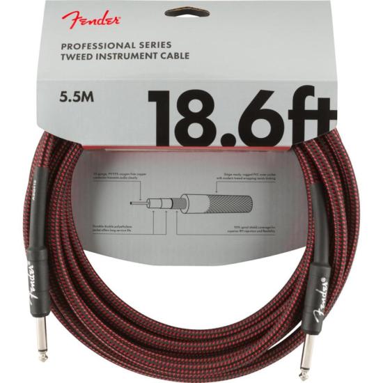 Cabo Para Instrumento Fender Professional 5,5m Red Tweed por 139,99 à vista no boleto/pix ou parcele em até 5x sem juros. Compre na loja Mundomax!