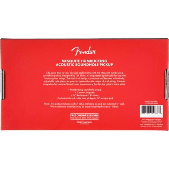 Captador Humbucker Fender Mesquite para Violão por 579,99 à vista no boleto/pix ou parcele em até 10x sem juros. Compre na loja Mundomax!