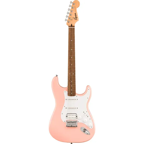 Guitarra Squier Strat HT HSS Shell Pink por 1.699,99 à vista no boleto/pix ou parcele em até 12x sem juros. Compre na loja Mundomax!