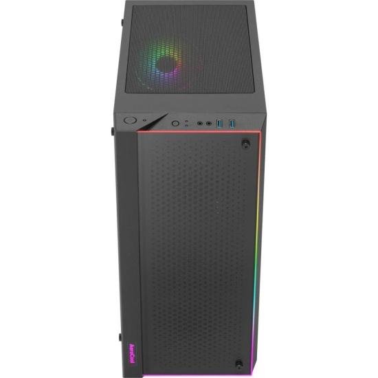 Gabinete Gamer Aerocool Skribble Preto RGB Lateral Vidro por 538,00 à vista no boleto/pix ou parcele em até 10x sem juros. Compre na loja Mundomax!